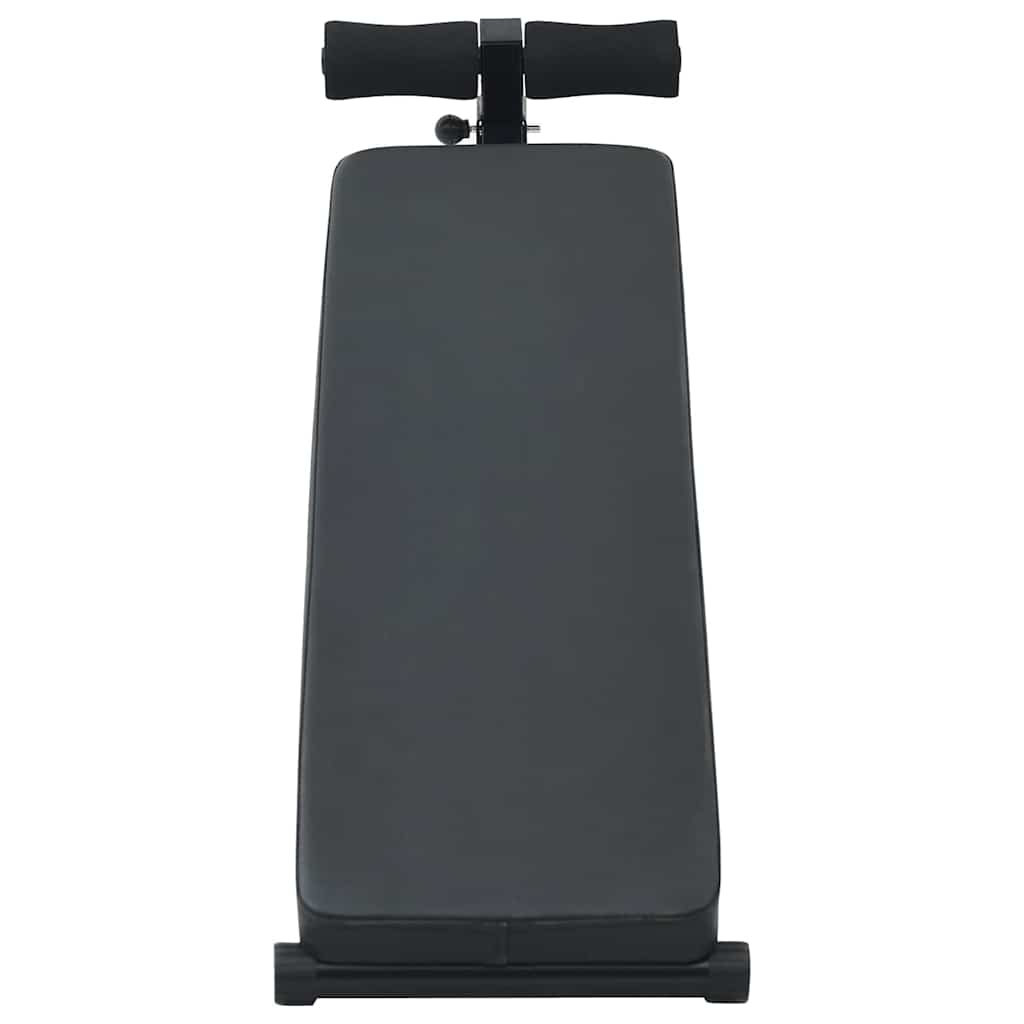 vidaXL Sitzbank Schwarz 124 x 33,5 x 55 cm Pulverbeschichteter Stahl