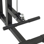 vidaXL Latzugmaschine Schwarz 110 x 70 x 187 cm