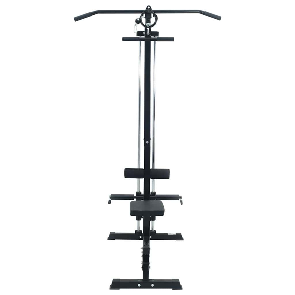 vidaXL Latzugmaschine Schwarz 110 x 70 x 187 cm
