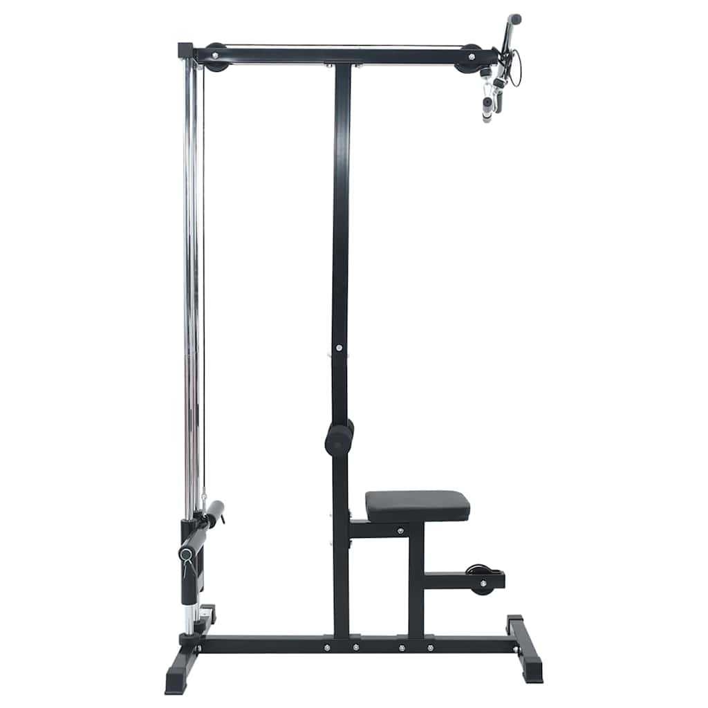 vidaXL Latzugmaschine Schwarz 110 x 70 x 187 cm