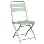 vidaXL Gartenklappstuhl 2 pcs Hellmint 42 x 52 x 82 cm