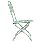 vidaXL Gartenklappstuhl 2 pcs Hellmint 42 x 52 x 82 cm