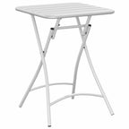 vidaXL Bistrotisch Weiß 55 x 55 x 72,5 cm Pulverbeschichteter Stahl