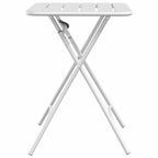 vidaXL Bistrotisch Weiß 55 x 55 x 72,5 cm Pulverbeschichteter Stahl