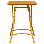 vidaXL Bistrotisch Senf 55 x 55 x 72,5 cm Pulverbeschichteter Stahl