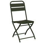 vidaXL Bistrogarnitur 3 pcs Grün Stahl