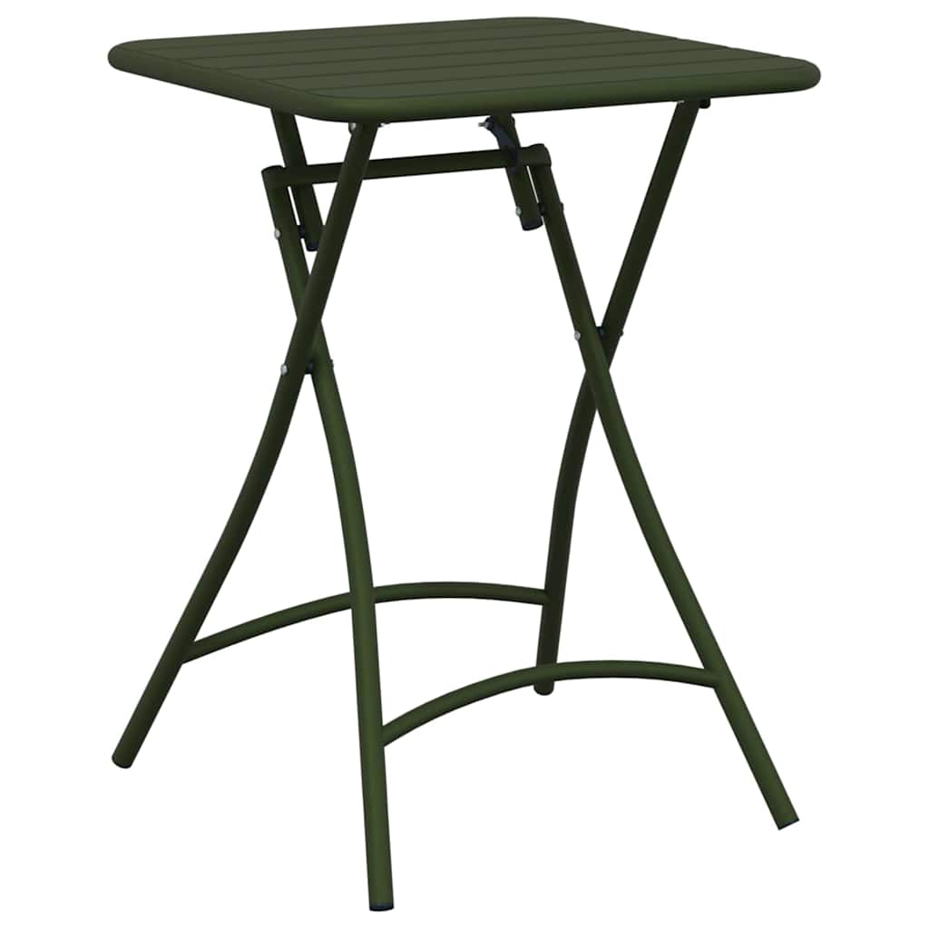 vidaXL Bistrogarnitur 3 pcs Grün Stahl