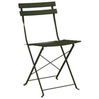 vidaXL Klapp Bistro Set 3 pcs Wald Stahl