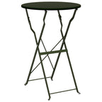 vidaXL Klapp Bistro Set 3 pcs Wald Stahl