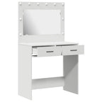 vidaXL Schminktisch mit Speicher Weiß 78,5 x 41 x 135 cm Holzwerkstoff