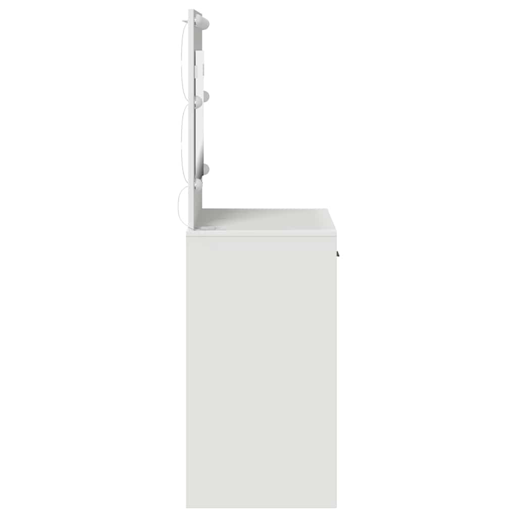 vidaXL Schminktisch mit Speicher Weiß 78,5 x 41 x 135 cm Holzwerkstoff