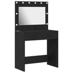 vidaXL Schminktisch Schwarz Eichen-Optik 78,5 x 41 x 135 cm