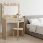 vidaXL Schminktisch Sonoma-Eiche 78,5 x 41 x 135 cm Holzwerkstoff