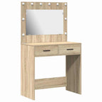 vidaXL Schminktisch Sonoma-Eiche 78,5 x 41 x 135 cm Holzwerkstoff