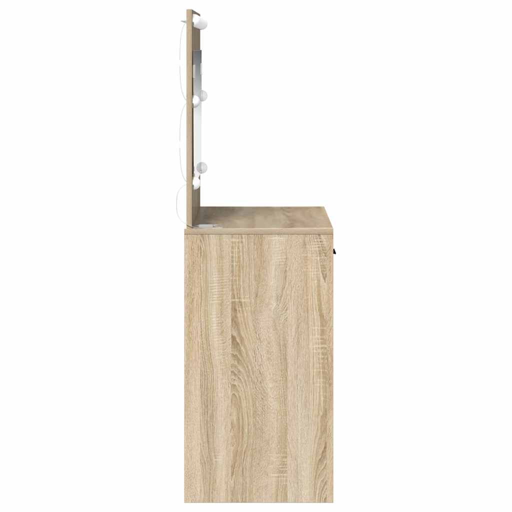 vidaXL Schminktisch Sonoma-Eiche 78,5 x 41 x 135 cm Holzwerkstoff