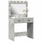 vidaXL Schminktisch Beton Grau 78,5 x 41 x 135 cm Holzwerkstoff