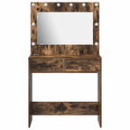 vidaXL Schminktisch Geräucherte Eiche 78,5 x 41 x 135 cm Holzwerkstoff