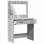 vidaXL Schminktisch Graues Sonoma 78,5 x 41 x 135 cm Holzwerkstoff