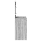 vidaXL Schminktisch Graues Sonoma 78,5 x 41 x 135 cm Holzwerkstoff