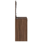 vidaXL Schminktisch mit Speicher Braun Eichen-Optik 78,5 x 41 x 135 cm