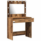 vidaXL Schminktisch Altholz 78,5 x 41 x 135 cm Holzwerkstoff