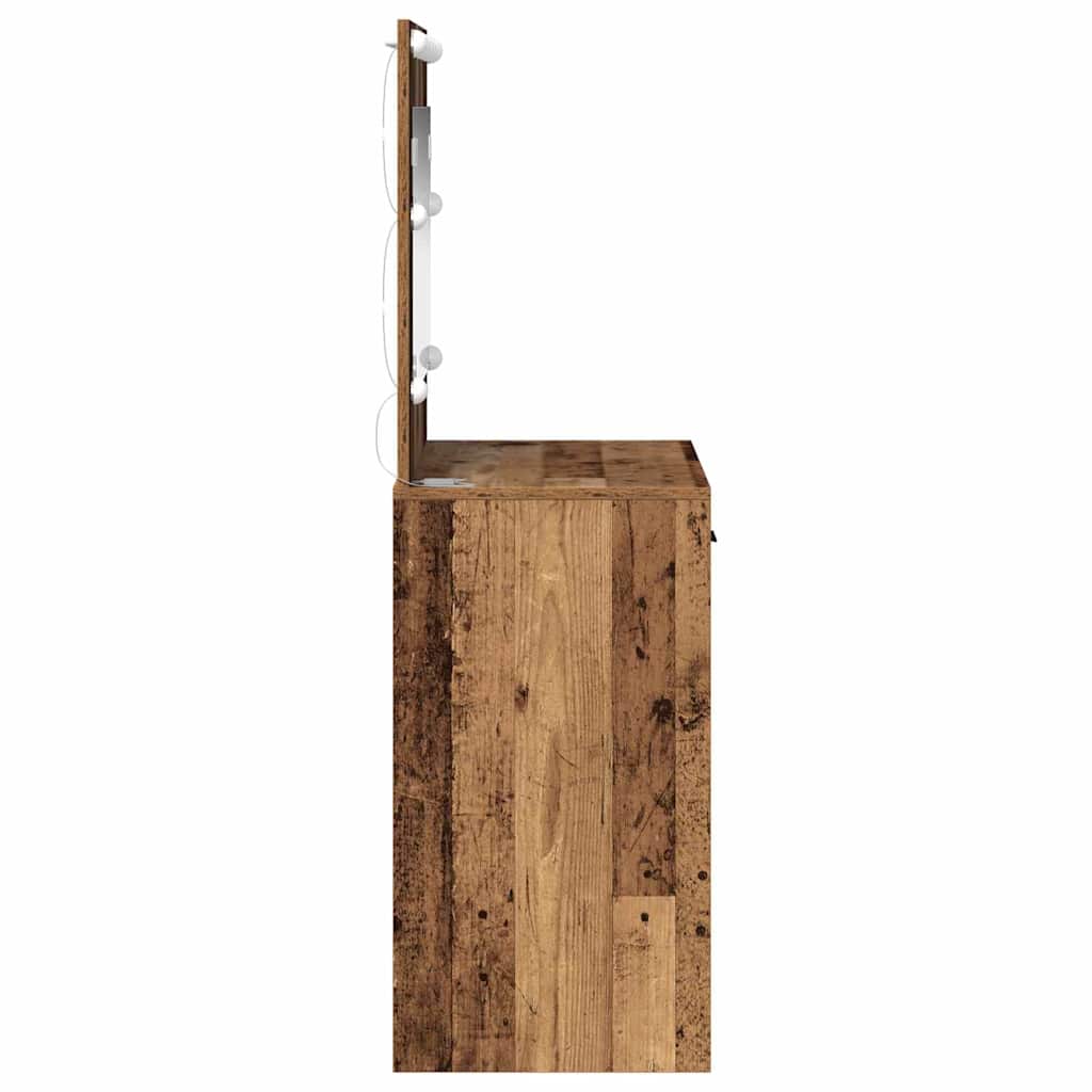 vidaXL Schminktisch Altholz 78,5 x 41 x 135 cm Holzwerkstoff