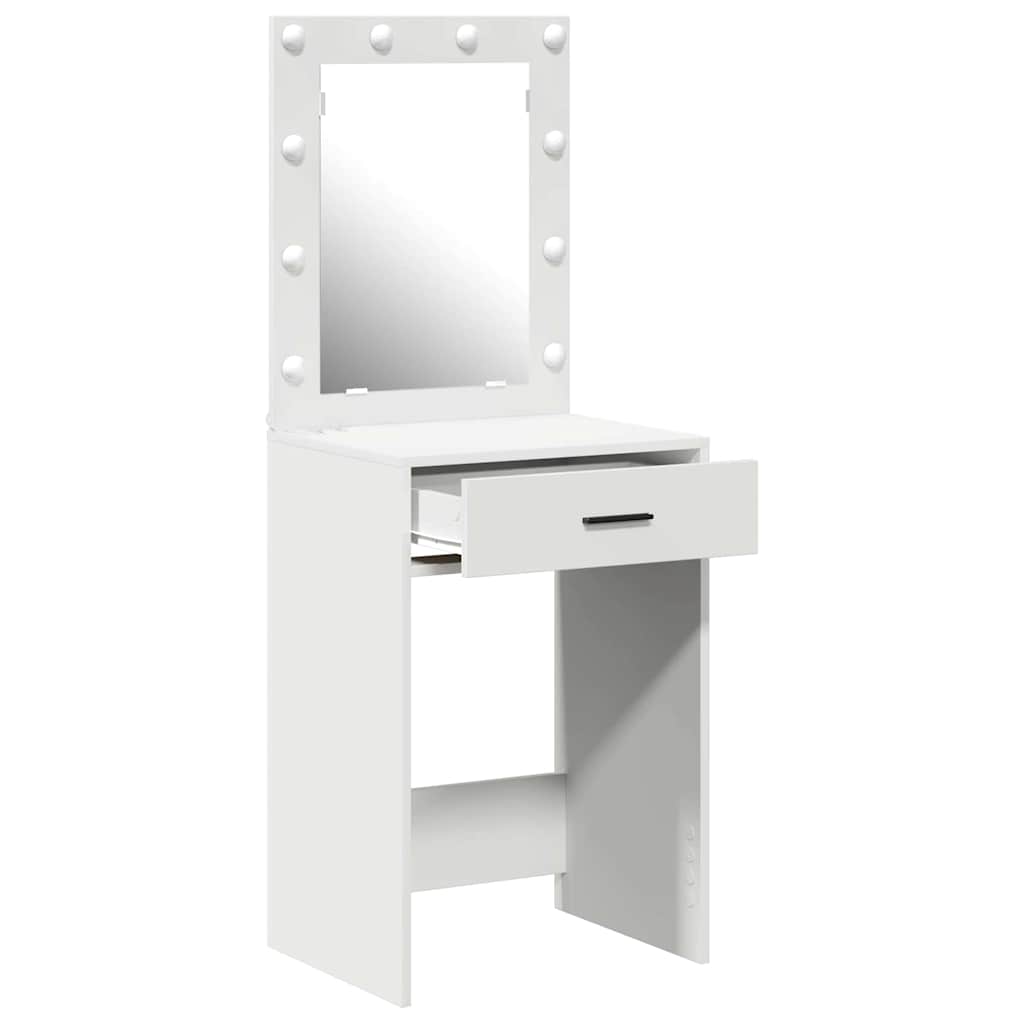 vidaXL Schminktisch mit Schubladen Weiß 50 x 41 x 135 cm Holzwerkstoff