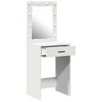 vidaXL Schminktisch mit Schubladen Weiß 50 x 41 x 135 cm Holzwerkstoff