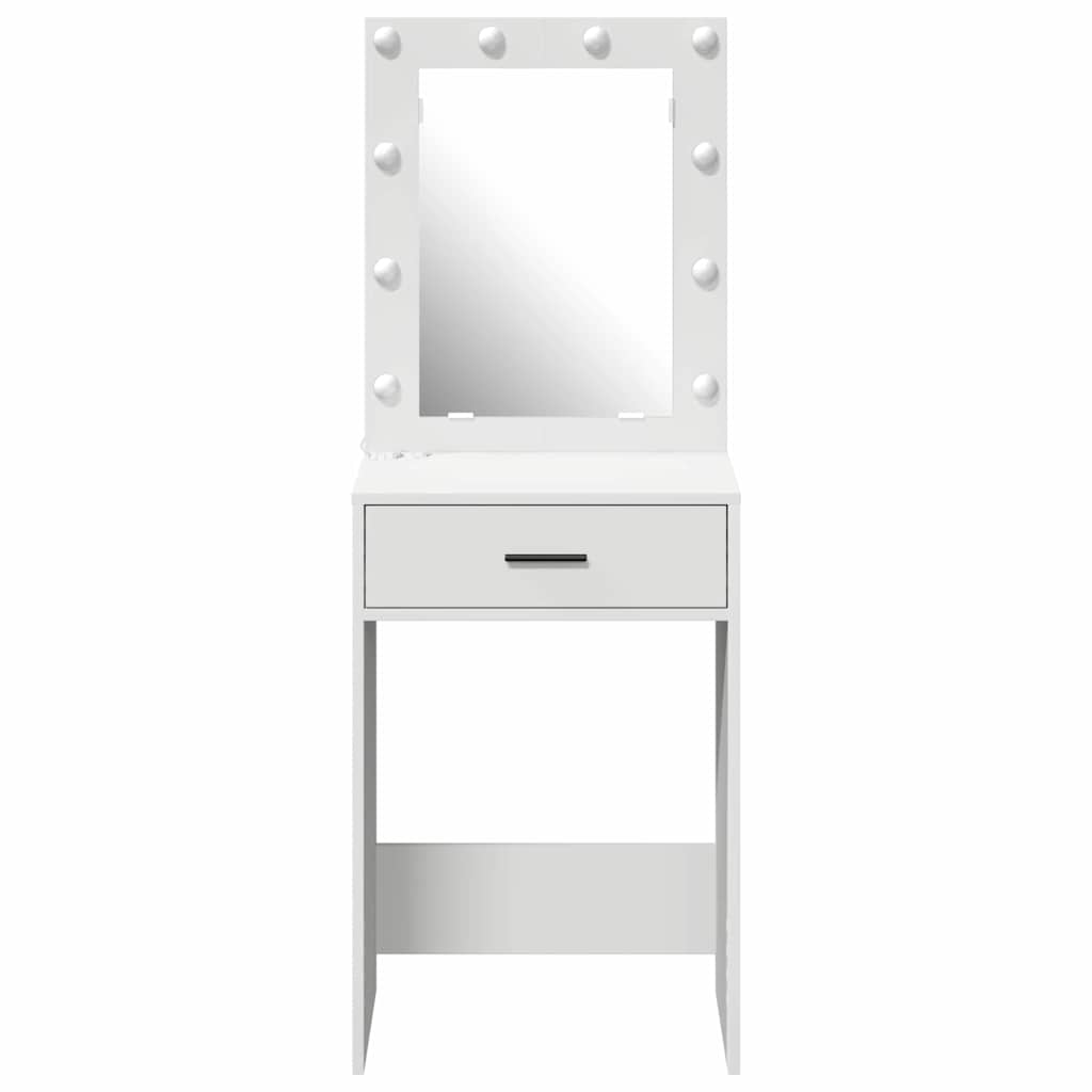 vidaXL Schminktisch mit Schubladen Weiß 50 x 41 x 135 cm Holzwerkstoff