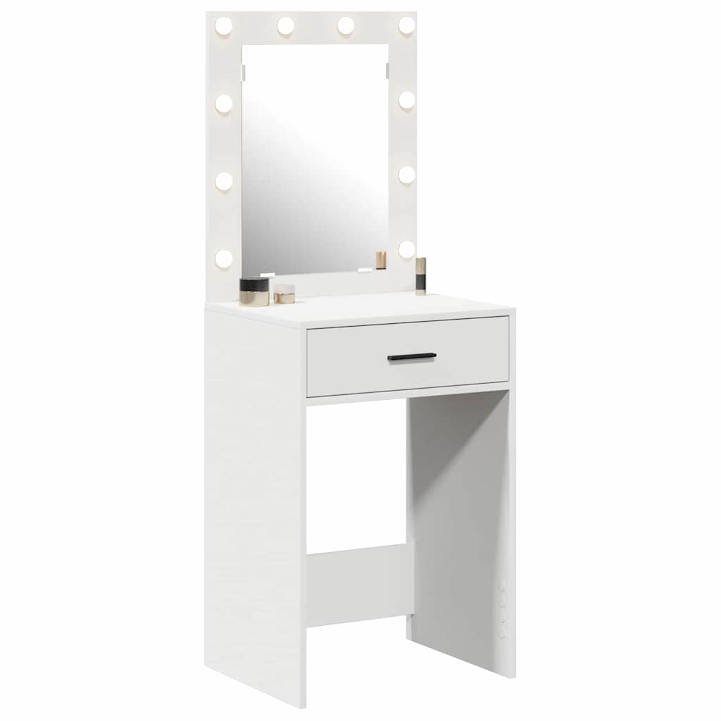 vidaXL Schminktisch mit Schubladen Weiß 50 x 41 x 135 cm Holzwerkstoff