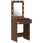 vidaXL Schminktisch Braun Eichen-Optik 50 x 41 x 135 cm Holzwerkstoff