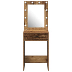 vidaXL Schminktisch mit Spiegel Altholz 50 x 41 x 135 cm Holzwerkstoff