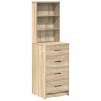 vidaXL Hochboard Sonoma Eiche 40 x 41 x 135 cm Holzwerkstoff