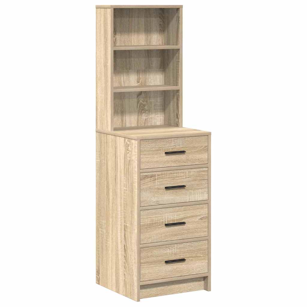 vidaXL Hochboard Sonoma Eiche 40 x 41 x 135 cm Holzwerkstoff