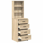 vidaXL Hochboard Sonoma Eiche 40 x 41 x 135 cm Holzwerkstoff