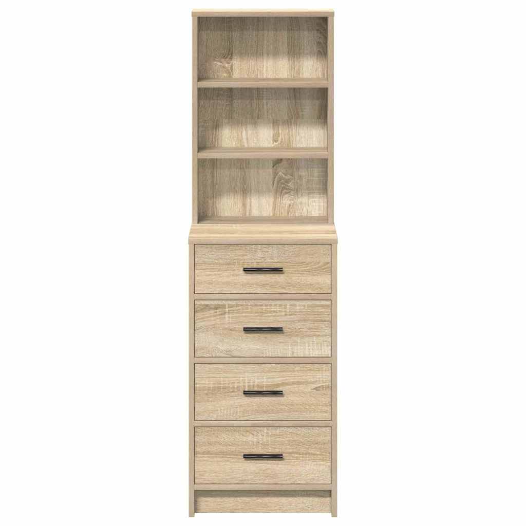 vidaXL Hochboard Sonoma Eiche 40 x 41 x 135 cm Holzwerkstoff