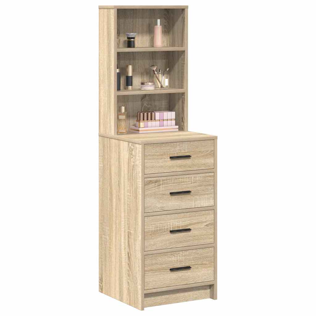 vidaXL Hochboard Sonoma Eiche 40 x 41 x 135 cm Holzwerkstoff
