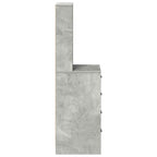 vidaXL Hochboard Betongrau 40 x 41 x 135 cm Holzwerkstoff