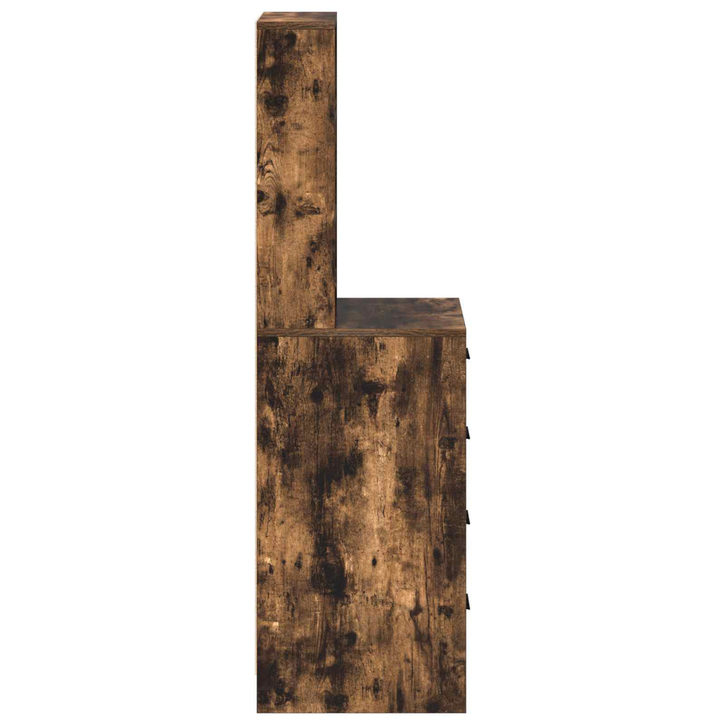 vidaXL Hochboard Räuchereiche 40 x 41 x 135 cm Holzwerkstoff