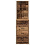 vidaXL Hochboard mit Schubladen Altholz 40 x 41 x 135 cm Holzwerkstoff