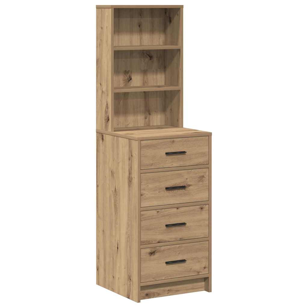 vidaXL Hochboard Eiche handwerklich 40 x 41 x 135 cm Holzwerkstoff