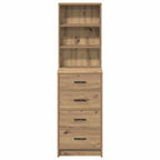 vidaXL Hochboard Eiche handwerklich 40 x 41 x 135 cm Holzwerkstoff