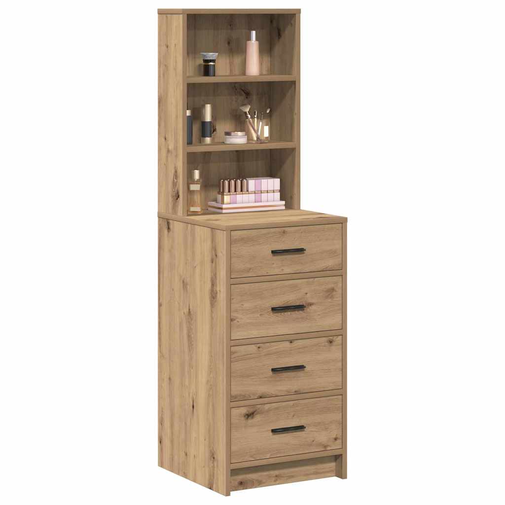 vidaXL Hochboard Eiche handwerklich 40 x 41 x 135 cm Holzwerkstoff