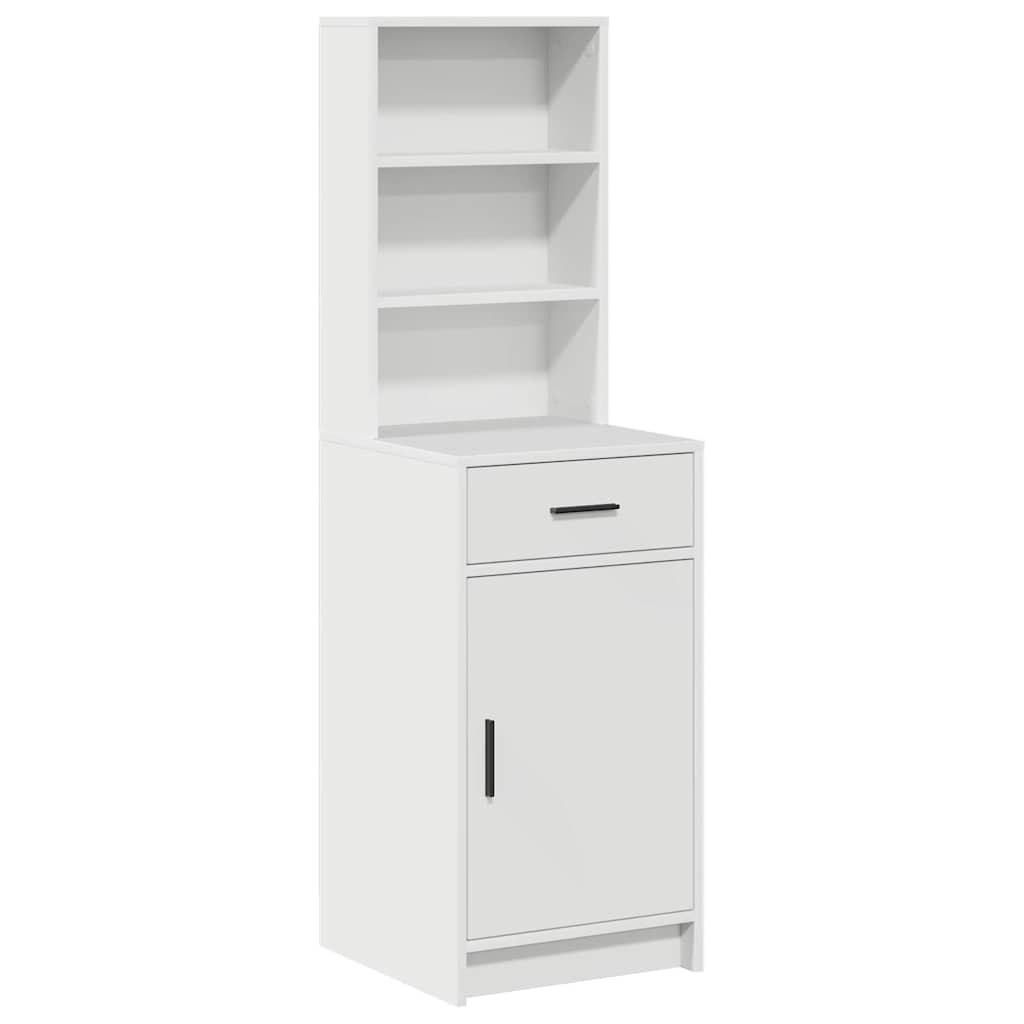 vidaXL Highboard mit Schubladen Weiß 40 x 40,5 x 135 cm Holzwerkstoff