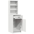 vidaXL Highboard mit Schubladen Weiß 40 x 40,5 x 135 cm Holzwerkstoff