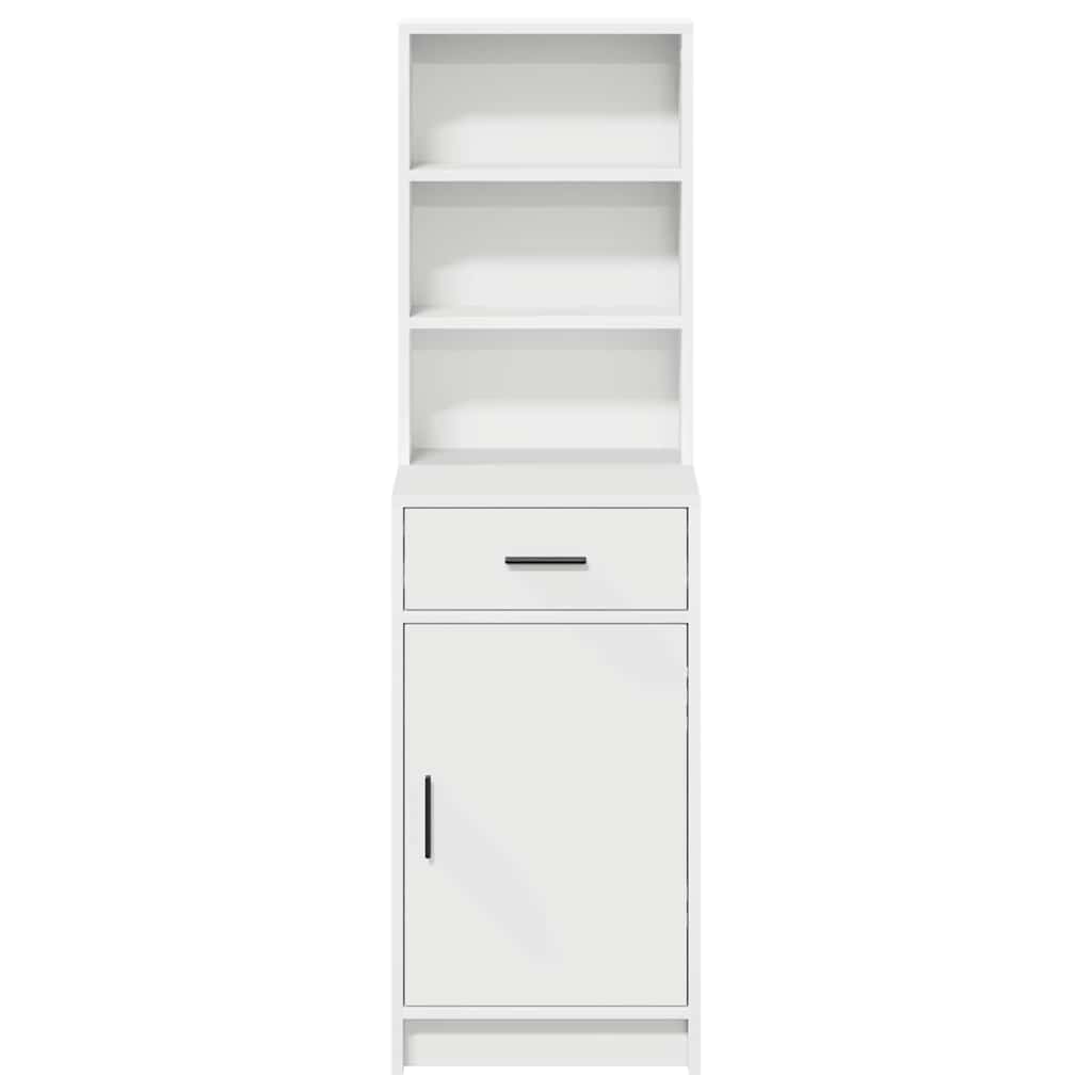 vidaXL Highboard mit Schubladen Weiß 40 x 40,5 x 135 cm Holzwerkstoff
