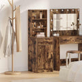 vidaXL Highboard Geräucherte Eiche 40 x 40,5 x 135 cm Holzwerkstoff