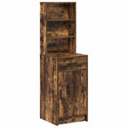 vidaXL Highboard Geräucherte Eiche 40 x 40,5 x 135 cm Holzwerkstoff
