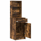 vidaXL Highboard Geräucherte Eiche 40 x 40,5 x 135 cm Holzwerkstoff