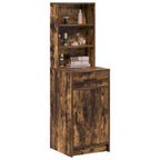 vidaXL Highboard Geräucherte Eiche 40 x 40,5 x 135 cm Holzwerkstoff